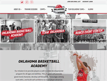 Tablet Screenshot of oklahomabasketballacademy.com